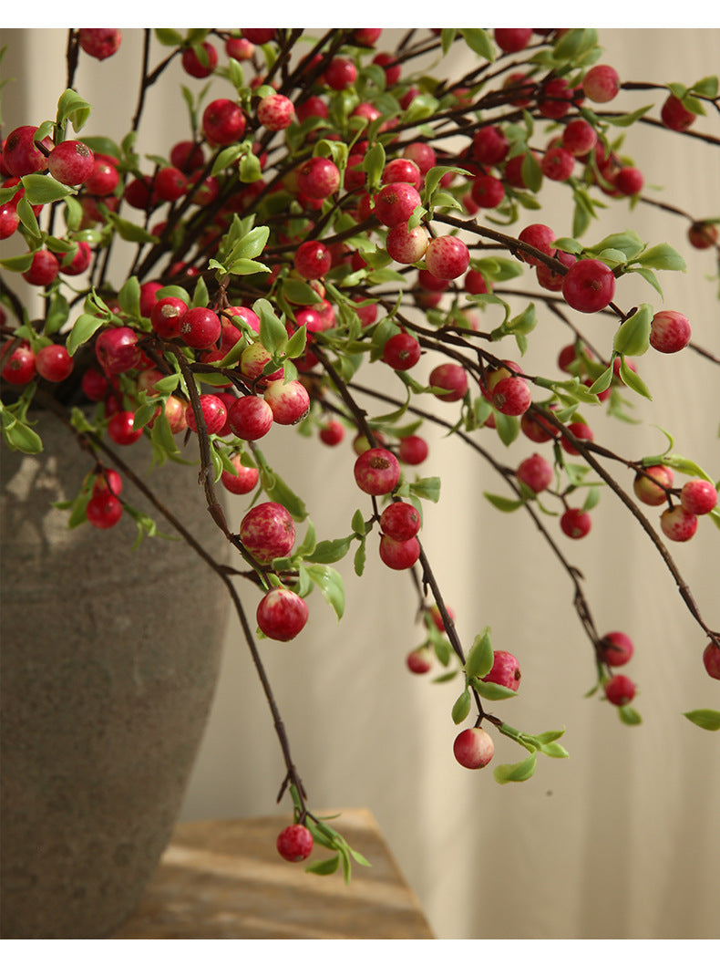 Simulated Single Branch Mini Small Apple Home Decoration Flower Arrangement